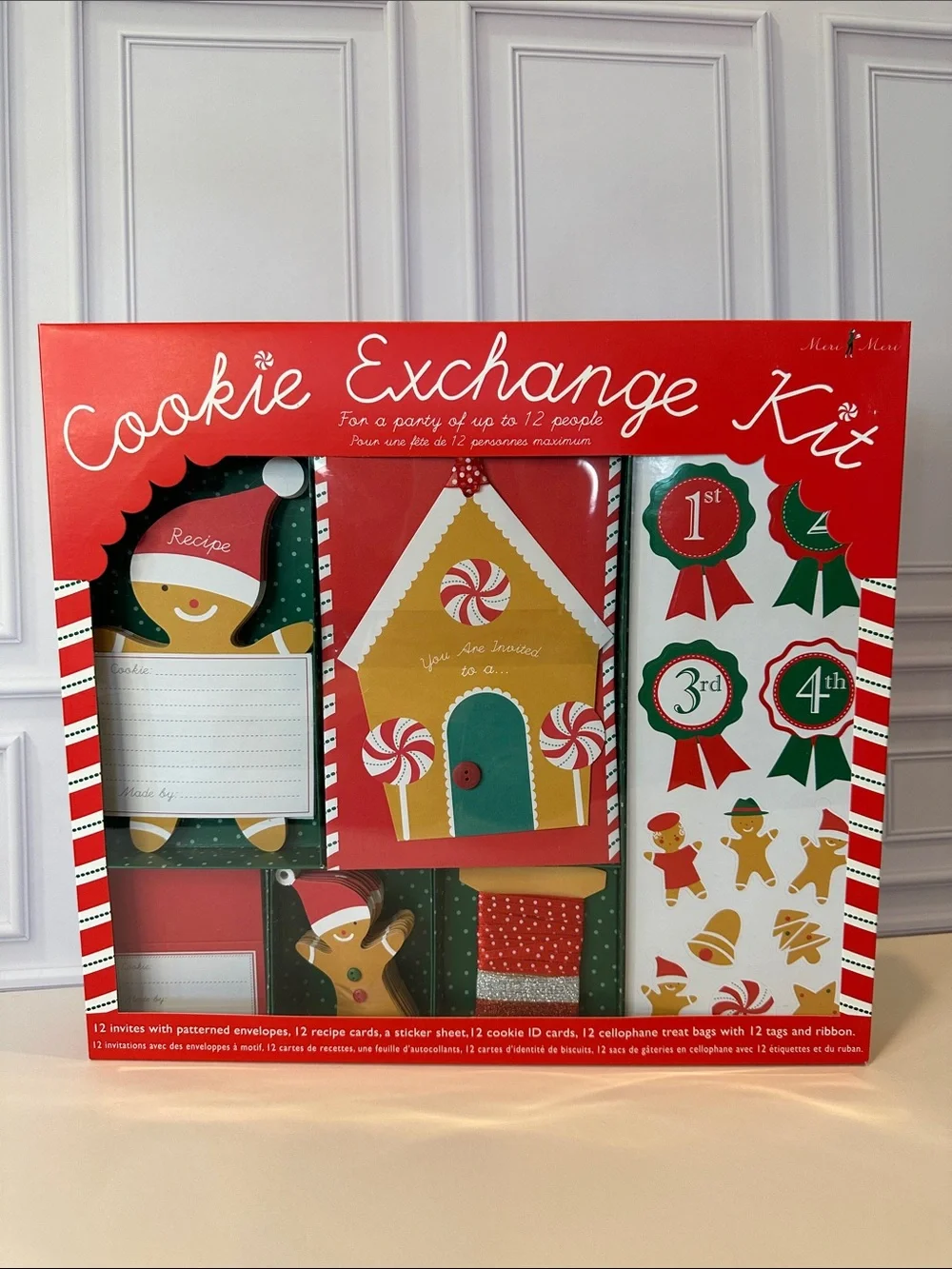 Meri Meri Cookie Exchange Kit - 12 Party Invite Holiday Set #2